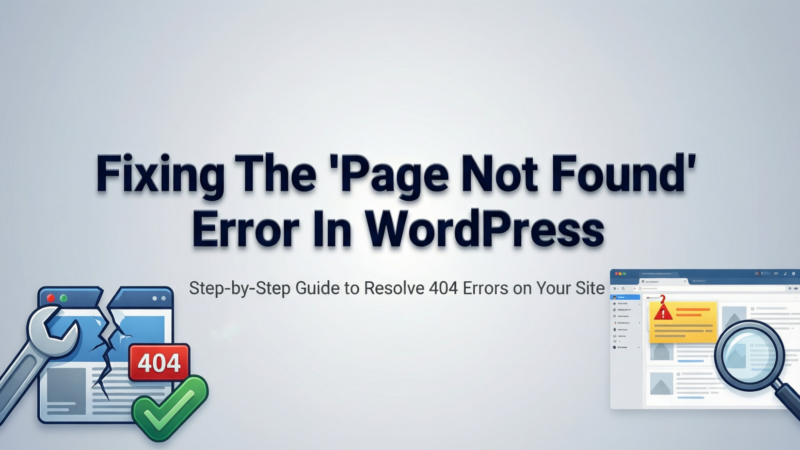 Fixing The “page Not Found” Error In WordPress